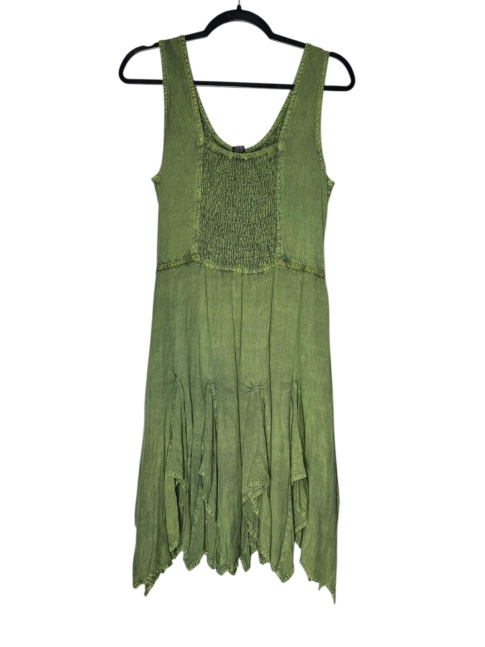 Flower Midi Dress Renaissance Festival Green Corset Lace Up Fairy Grunge O/S NWT - Picture 2 of 5